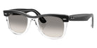 Ray-Ban RB2240 Wayfarer Street Neat 129432 50 - Black on Transparent / Clear Gradient Gray #id:rb2240129432_s:100105