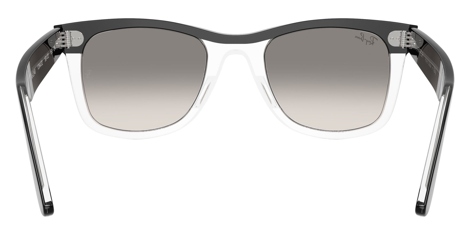 Ray-Ban RB2240 Wayfarer Street Neat 129432 50 - Black on Transparent / Clear Gradient Gray #id:rb2240129432_s:100115