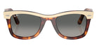 Ray-Ban RB2240 Wayfarer Street Neat 144371 50 - Beige on Havana / Gradient Gray #id:rb2240144371_s:102100