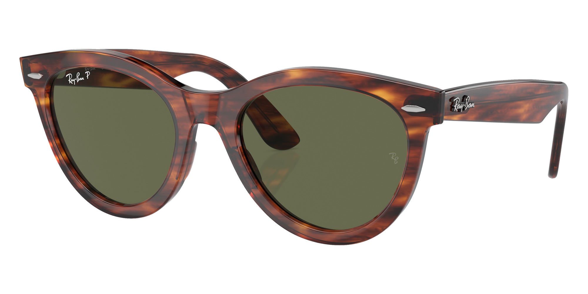 Ray-Ban RB2241 Wayfarer Way 954/58 51 - Striped Havana / Green Polarized #id:rb224195458_s:100105