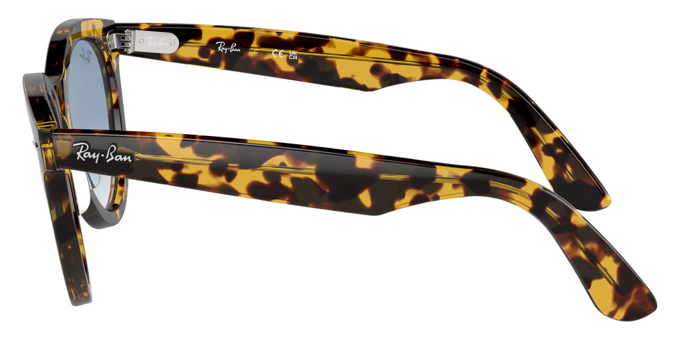 Ray-Ban RB2241F Wayfarer Way 13323F 54 - Yellow Havana / Clear and Blue #id:rb2241f13323f_s:100110