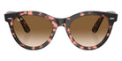 Ray-Ban RB2241F Wayfarer Way 133451 54 - Pink Havana / Clear and Brown #id:rb2241f133451_s:102100