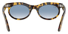 Ray-Ban RB2242F Wayfarer Oval 13323F 53 - Yellow Havana / Clear and Blue #id:rb2242f13323f_s:100115