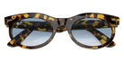 Ray-Ban RB2242F Wayfarer Oval 13323F 53 - Yellow Havana / Clear and Blue #id:rb2242f13323f_s:100125