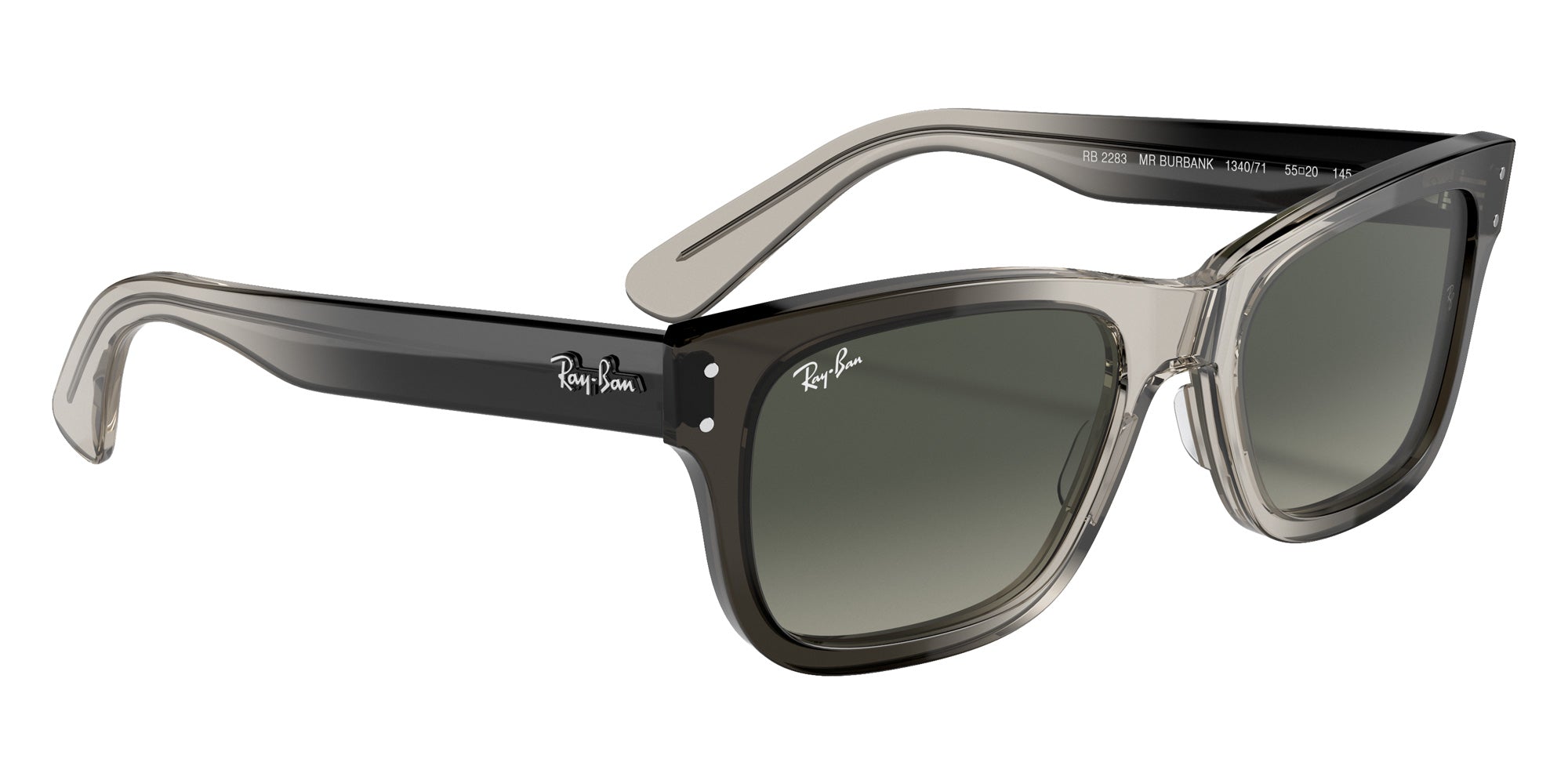 Ray-Ban RB2283 Burbank 134071 55 - Transparent Gray / Gray Gradient #id:rb2283134071_s:100120