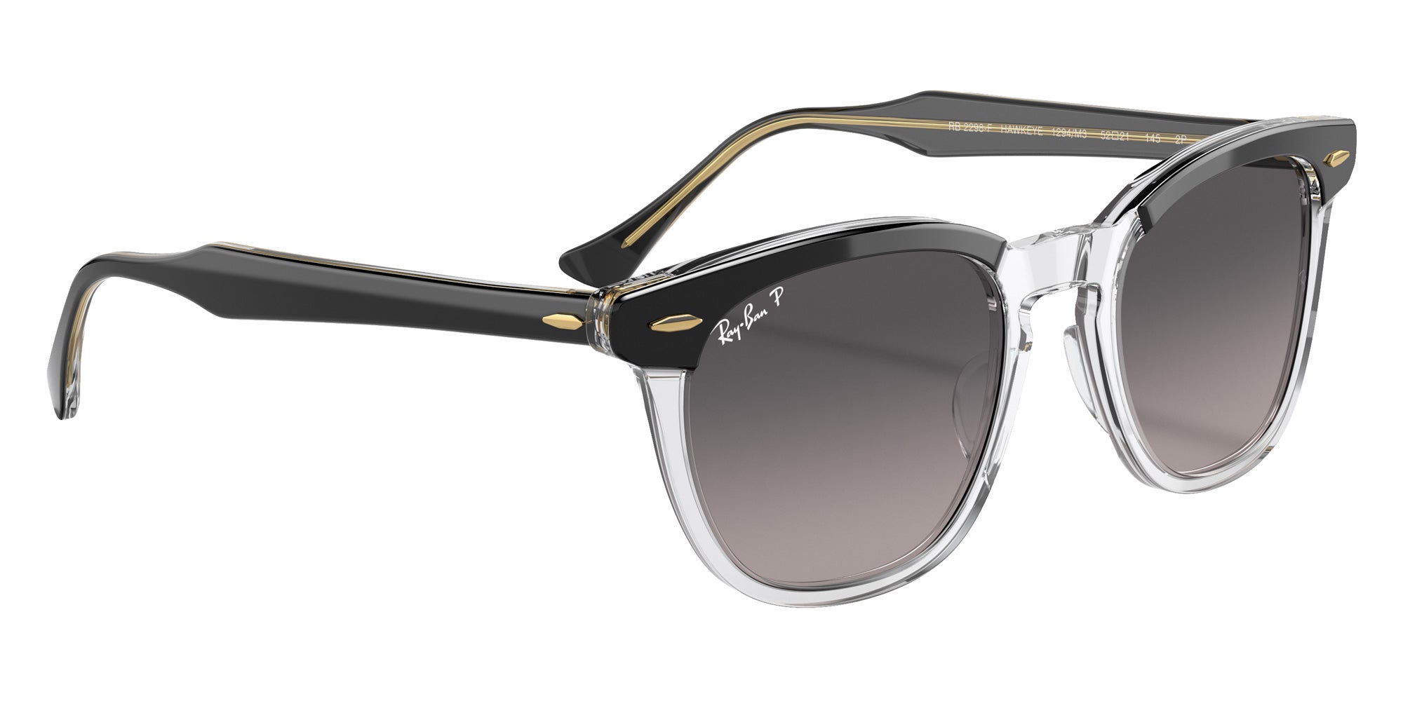Ray-Ban RB2298F Hawkeye 1294M3 54 - Transparent Gray / Gray Polarized #id:rb2298f1294m3_s:100120