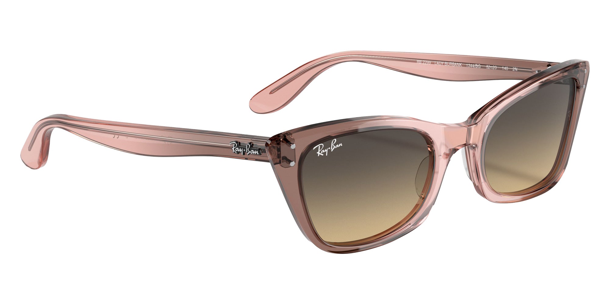 Ray-Ban RB2299 Lady Burbank 1344BG 52 - Transparent Pink / Brown Vintage #id:rb22991344bg_s:100120