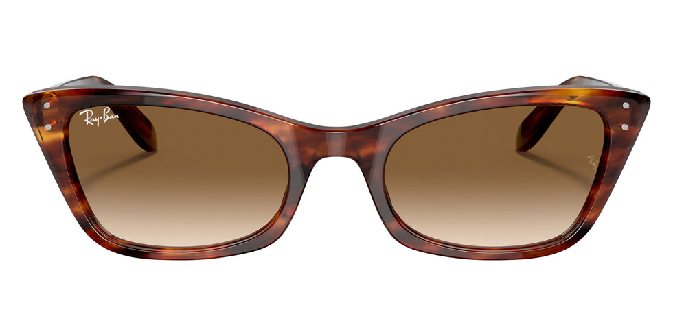 Ray-Ban RB2299 Lady Burbank 954/51 55 - Striped Havana / Clear/Brown #id:rb229995451_s:102100