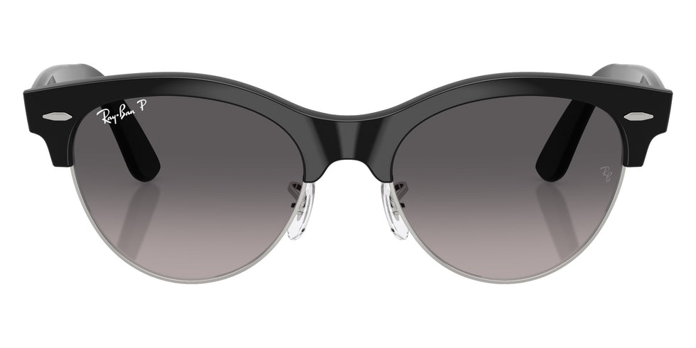 Ray-Ban RB2341 Clubmaster Way 1354M3 54 - Black on Silver / Gray Gradient Polarized #id:rb23411354m3_s:100100