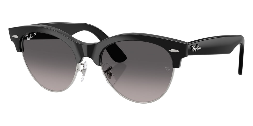 Ray-Ban RB2341 Clubmaster Way 1354M3 54 - Black on Silver / Gray Gradient Polarized #id:rb23411354m3_s:100105