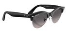 Ray-Ban RB2341 Clubmaster Way 1354M3 54 - Black on Silver / Gray Gradient Polarized #id:rb23411354m3_s:100120