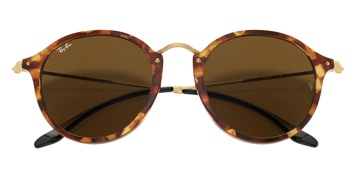 Ray-Ban RB2447 Round Fleck 1160 49 - Brown Havana / B-15 Brown #id:rb24471160_s:100125