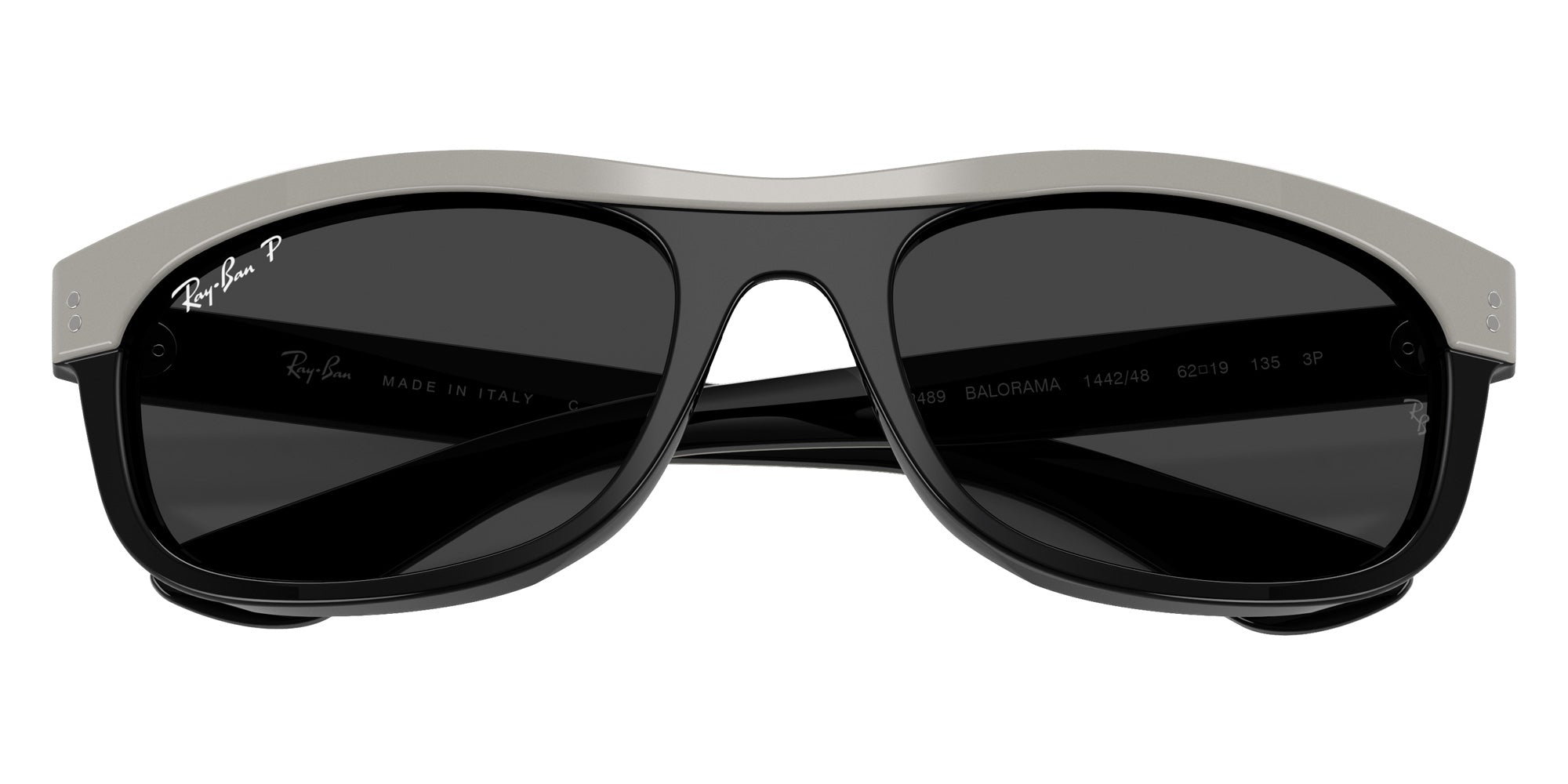 Ray-Ban RB2489 Balorama Street Neat 144248 62 - Gray on Black / Polarized Black #id:rb2489144248_s:104125