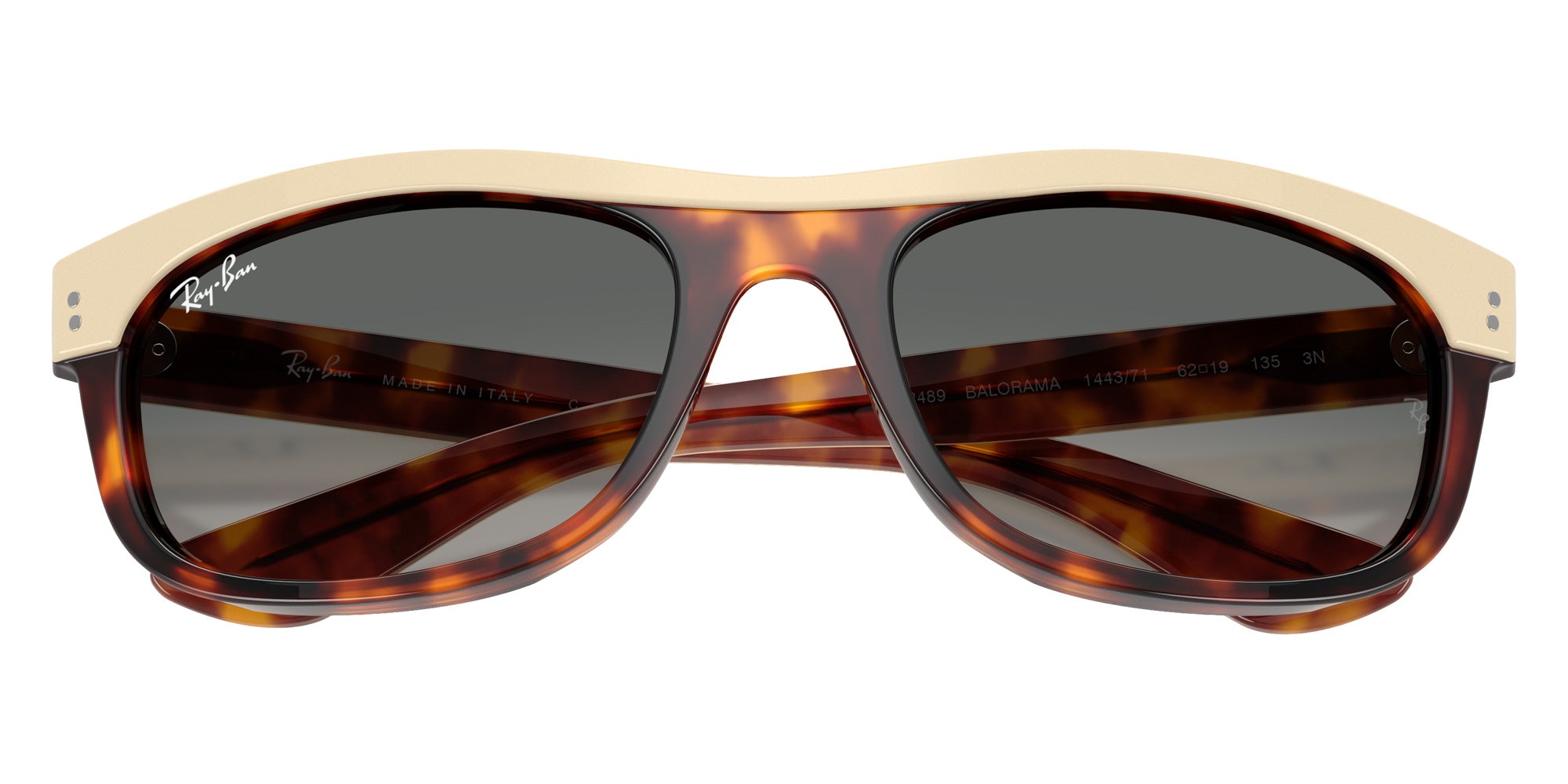 Ray-Ban RB2489 Balorama Street Neat 144371 62 - Beige Havana / Gradient Gray #id:rb2489144371_s:106125