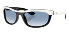 Ray-Ban RB2489 Balorama Street Neat 14443F 62 - White on Black / Clear Gradient Blue #id:rb248914443f_s:108105