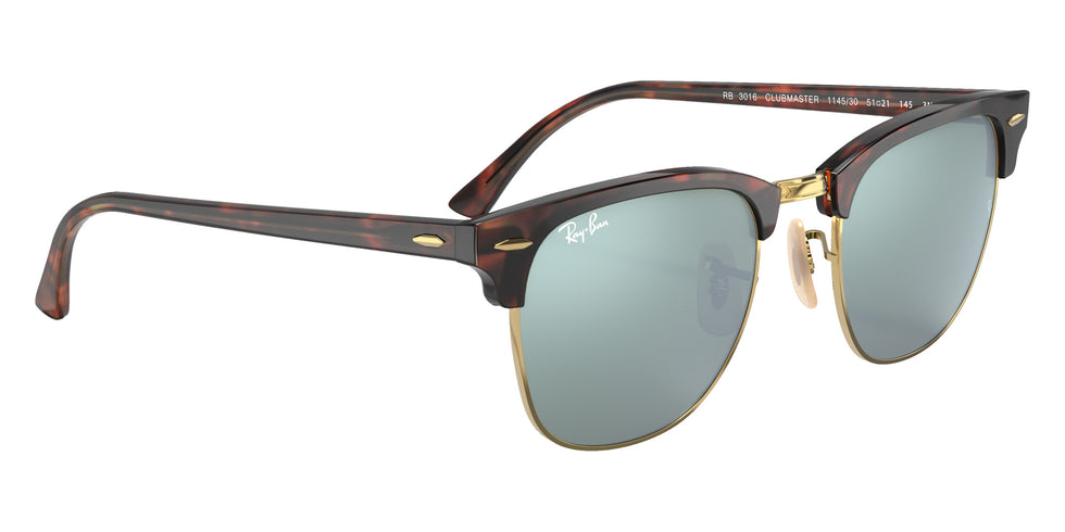 Ray-Ban RB3016 Clubmaster 114530 51 - Havana on Gold / Silver Flash Mirrored #id:rb3016114530_s:100120