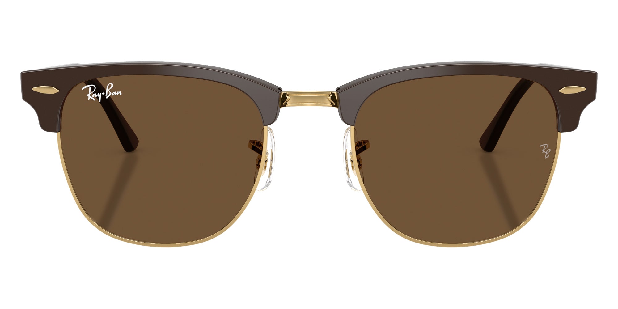 Ray-Ban RB3016 Clubmaster Classic 687853 51 - Brown & Gold #id:rb3016687853_s:102100