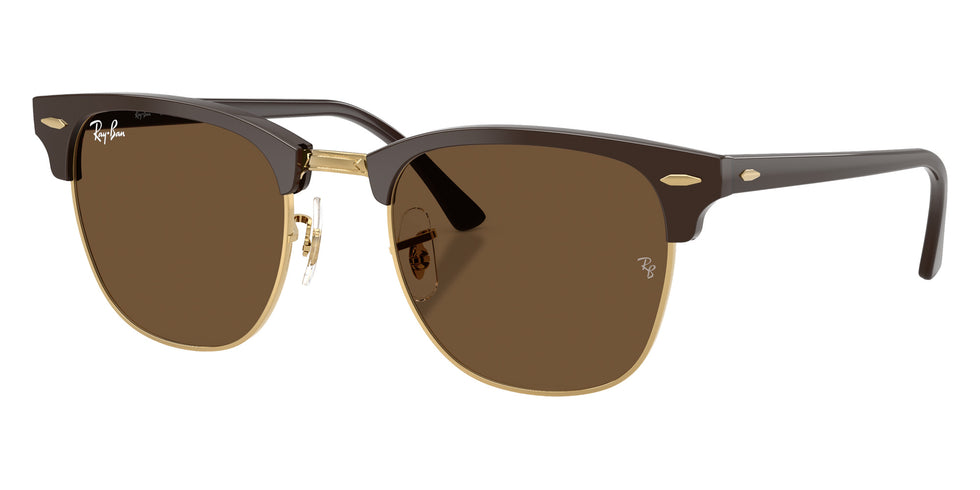 Ray-Ban RB3016 Clubmaster Classic 687853 51 - Brown & Gold #id:rb3016687853_s:102105