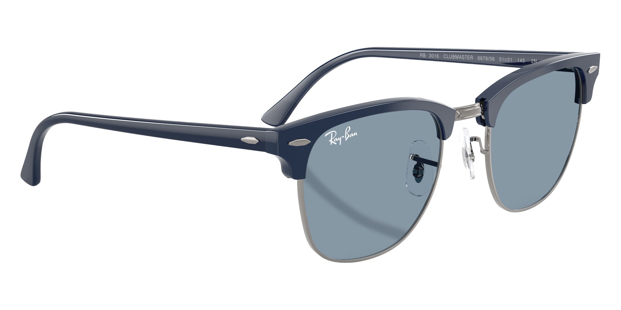 Ray-Ban RB3016 Clubmaster Classic 687956 51 - Blue & Gunmetal #id:rb3016687956_s:104120