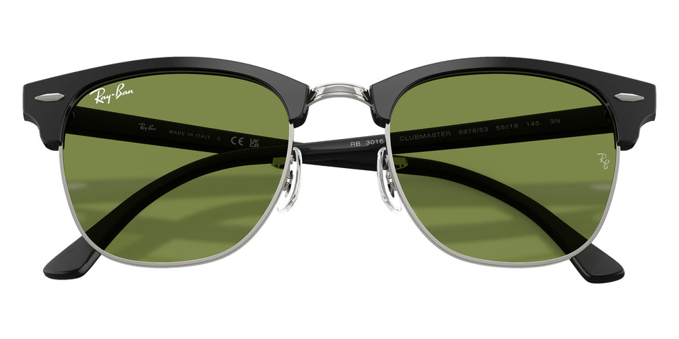 Ray-Ban RB3016F Clubmaster Classic 601S4E 55 - Matte Black on Black #id:rb3016f601s4e_s:100125