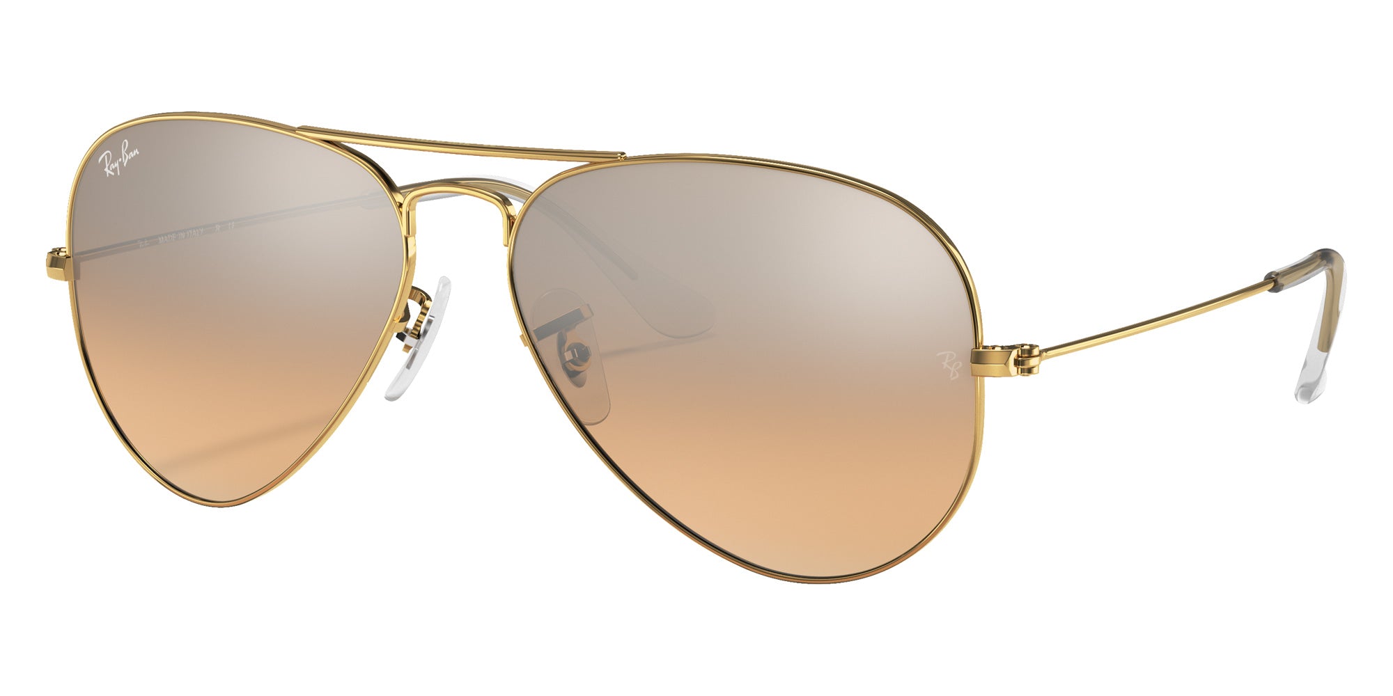 Ray-Ban RB3025 Aviator Gradient 001/3E 55 - Arista Gold / Silver/Pink Mirrored #id:rb30250013e_s:100105