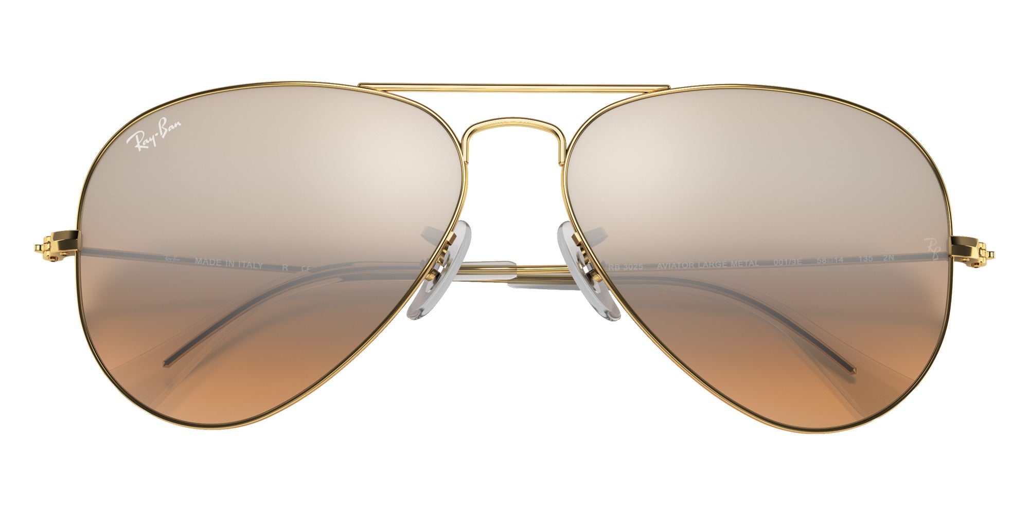 Ray-Ban RB3025 Aviator Gradient 001/3E 55 - Arista Gold / Silver/Pink Mirrored #id:rb30250013e_s:100125