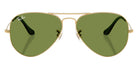 Ray-Ban RB3025 Aviator Large Metal 001/4E 58 - Arista Gold / Green #id:rb30250014e_s:100100