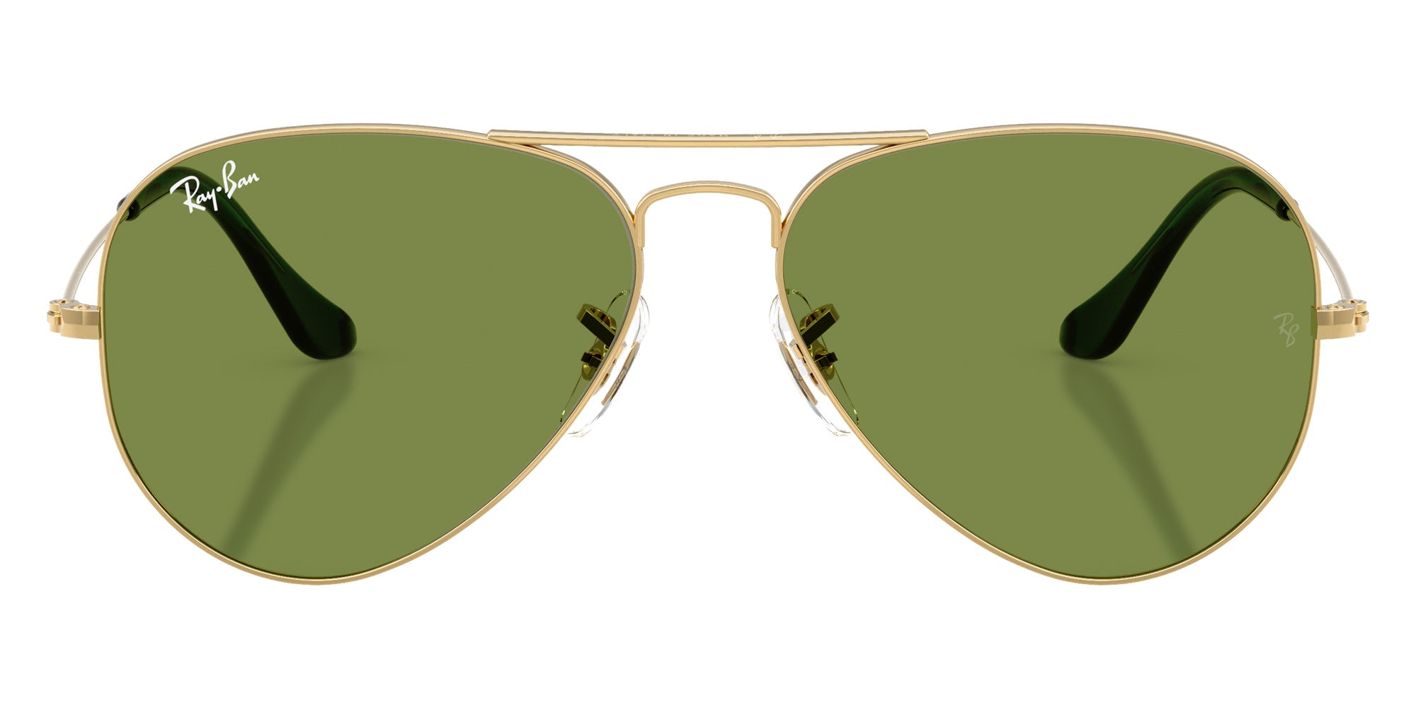 Ray-Ban RB3025 Aviator Large Metal 001/4E 58 - Arista Gold / Green #id:rb30250014e_s:100100