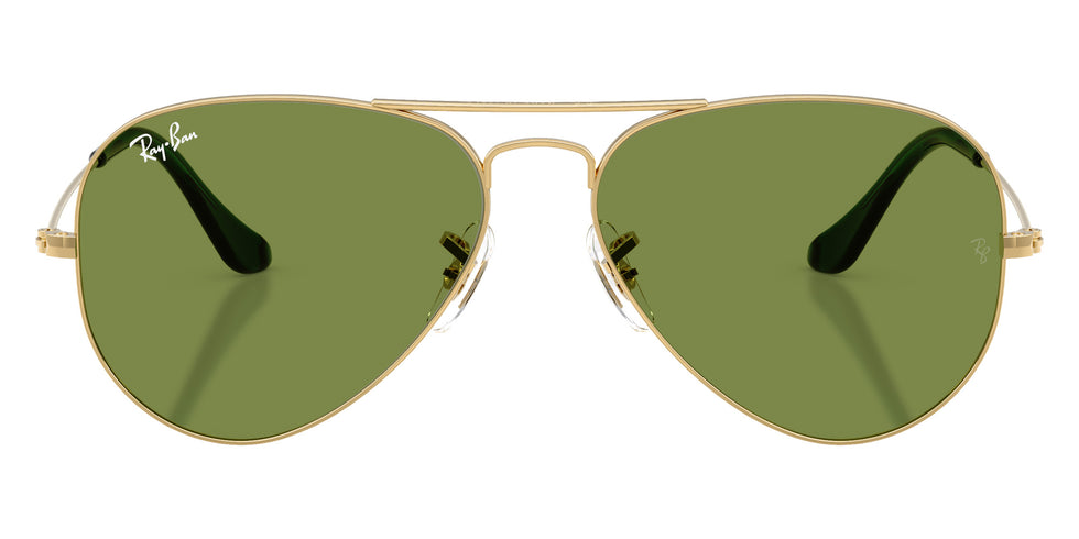 Ray-Ban RB3025 Aviator Large Metal 001/4E 58 - Arista Gold / Green #id:rb30250014e_s:100100