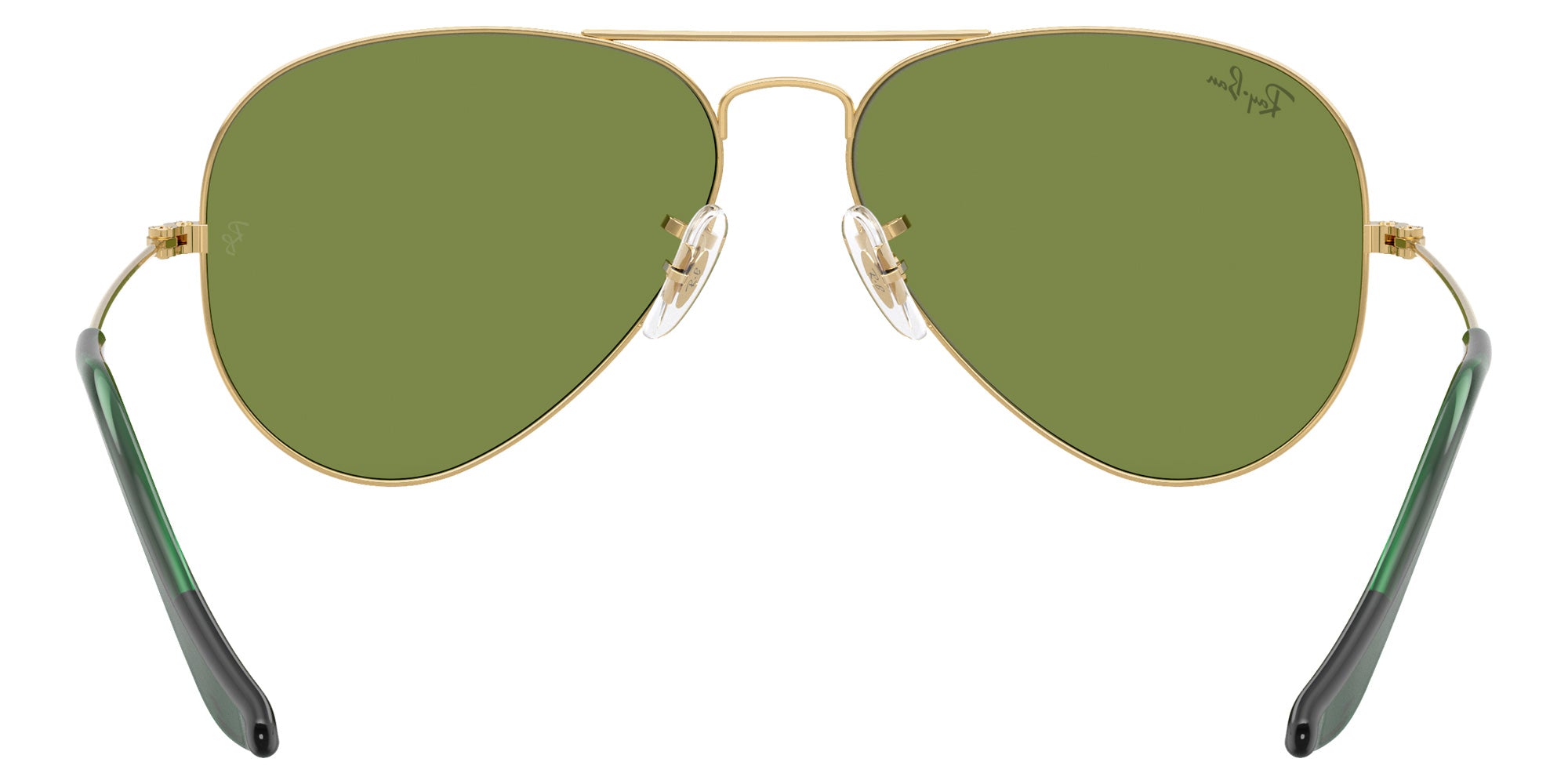 Ray-Ban RB3025 Aviator Large Metal 001/4E 58 - Arista Gold / Green #id:rb30250014e_s:100115