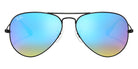 Ray-Ban RB3025 Aviator Flash Lenses Gradient 002/4O 55 - Black / Blue Flash Mirrored #id:rb30250024o_s:100100