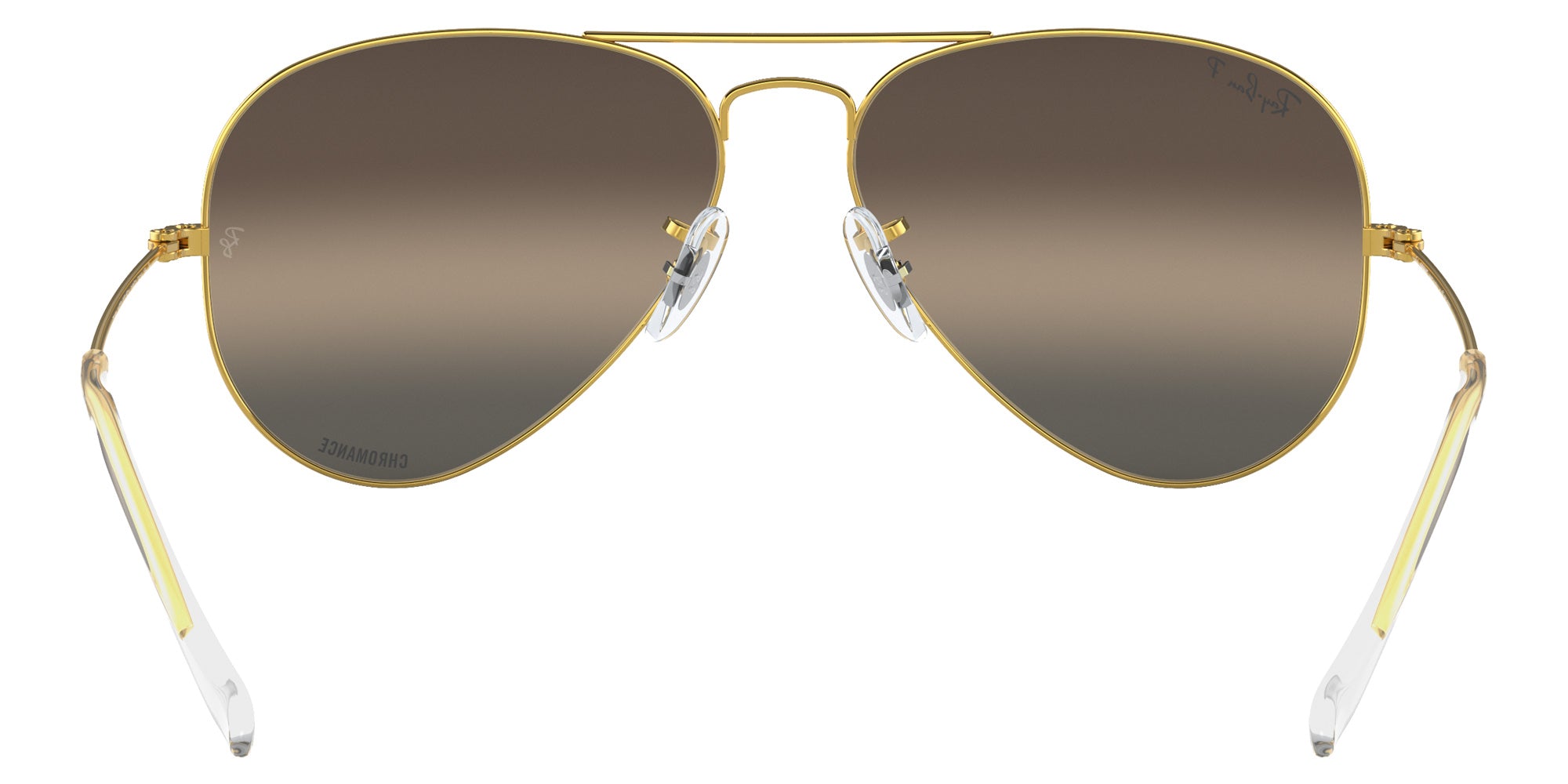 Ray-Ban RB3025 Aviator Chromance 9196G3 55 - Gold / Silver/Gray Mirrored Polarized #id:rb30259196g3_s:100115