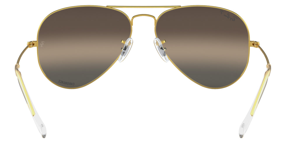 Ray-Ban RB3025 Aviator Chromance 9196G3 55 - Gold / Silver/Gray Mirrored Polarized #id:rb30259196g3_s:100115