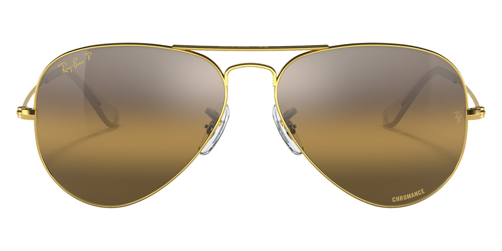 Ray-Ban RB3025 Aviator Chromance 9196G5 62 - Gold / Silver/Brown Mirrored Polarized #id:rb30259196g5_s:102100
