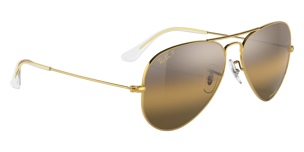 Ray-Ban RB3025 Aviator Chromance 9196G5 62 - Gold / Silver/Brown Mirrored Polarized #id:rb30259196g5_s:102120
