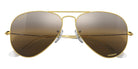 Ray-Ban RB3025 Aviator Chromance 9196G5 62 - Gold / Silver/Brown Mirrored Polarized #id:rb30259196g5_s:102125