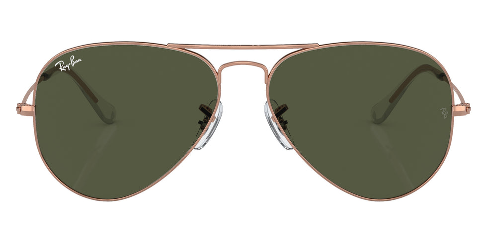 Ray-Ban RB3025 Aviator Rose Gold 920231 55 - Rose Gold / Green #id:rb3025920231_s:100100