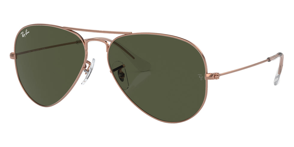 Ray-Ban RB3025 Aviator Rose Gold 920231 55 - Rose Gold / Green #id:rb3025920231_s:100105