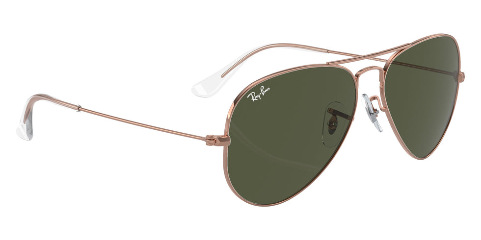 Ray-Ban RB3025 Aviator Rose Gold 920231 55 - Rose Gold / Green #id:rb3025920231_s:100120
