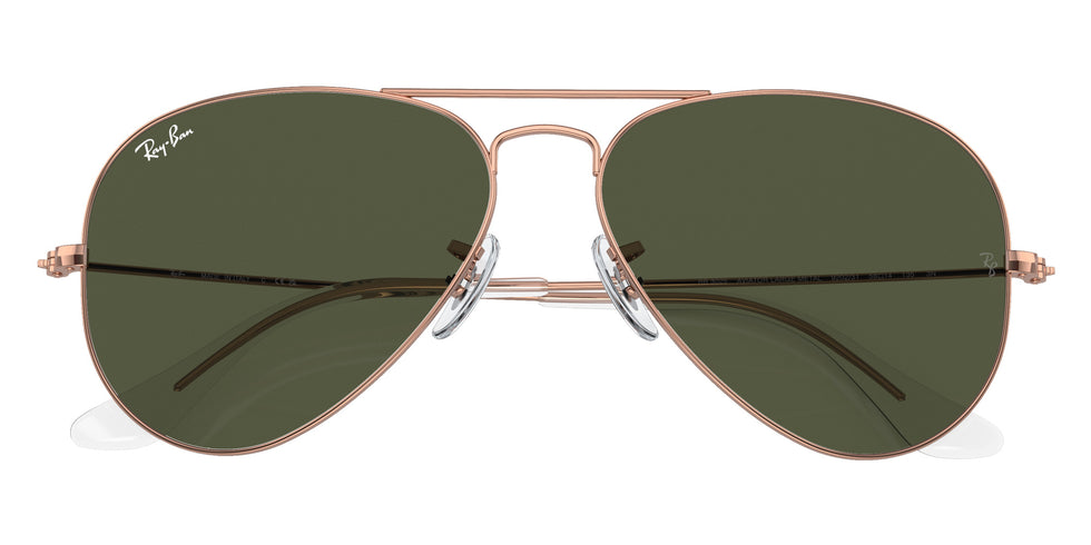 Ray-Ban RB3025 Aviator Rose Gold 920231 55 - Rose Gold / Green #id:rb3025920231_s:100125