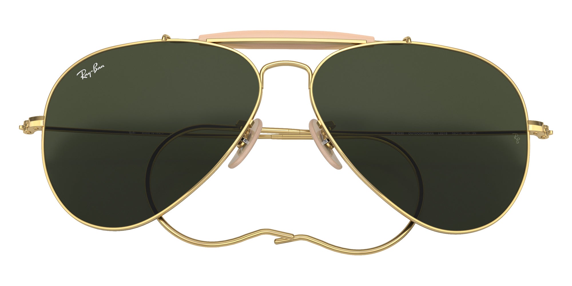 Ray-Ban RB3030 Outdoorsman L0216 58 - Arista Gold / G-15 Green #id:rb3030l0216_s:100125
