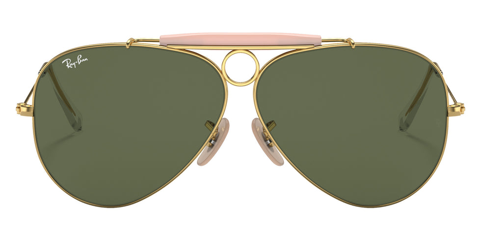 Ray-Ban RB3138 Shooter 001 58 - Arista Gold / G-15 Green #id:rb3138001_s:100100