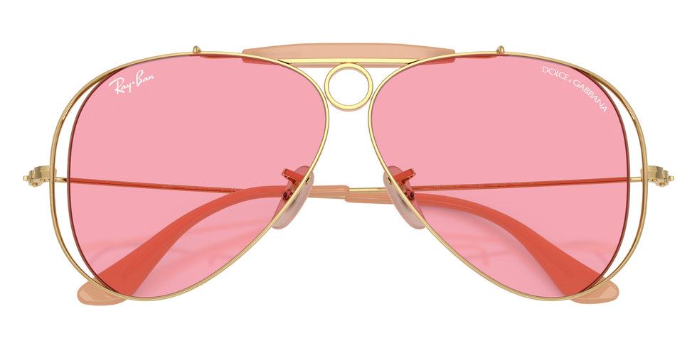 Ray-Ban RB3138M The Shooter by DOLCE&GABBANA 001/84 54 - Arista Gold #id:rb3138m00184_s:116125