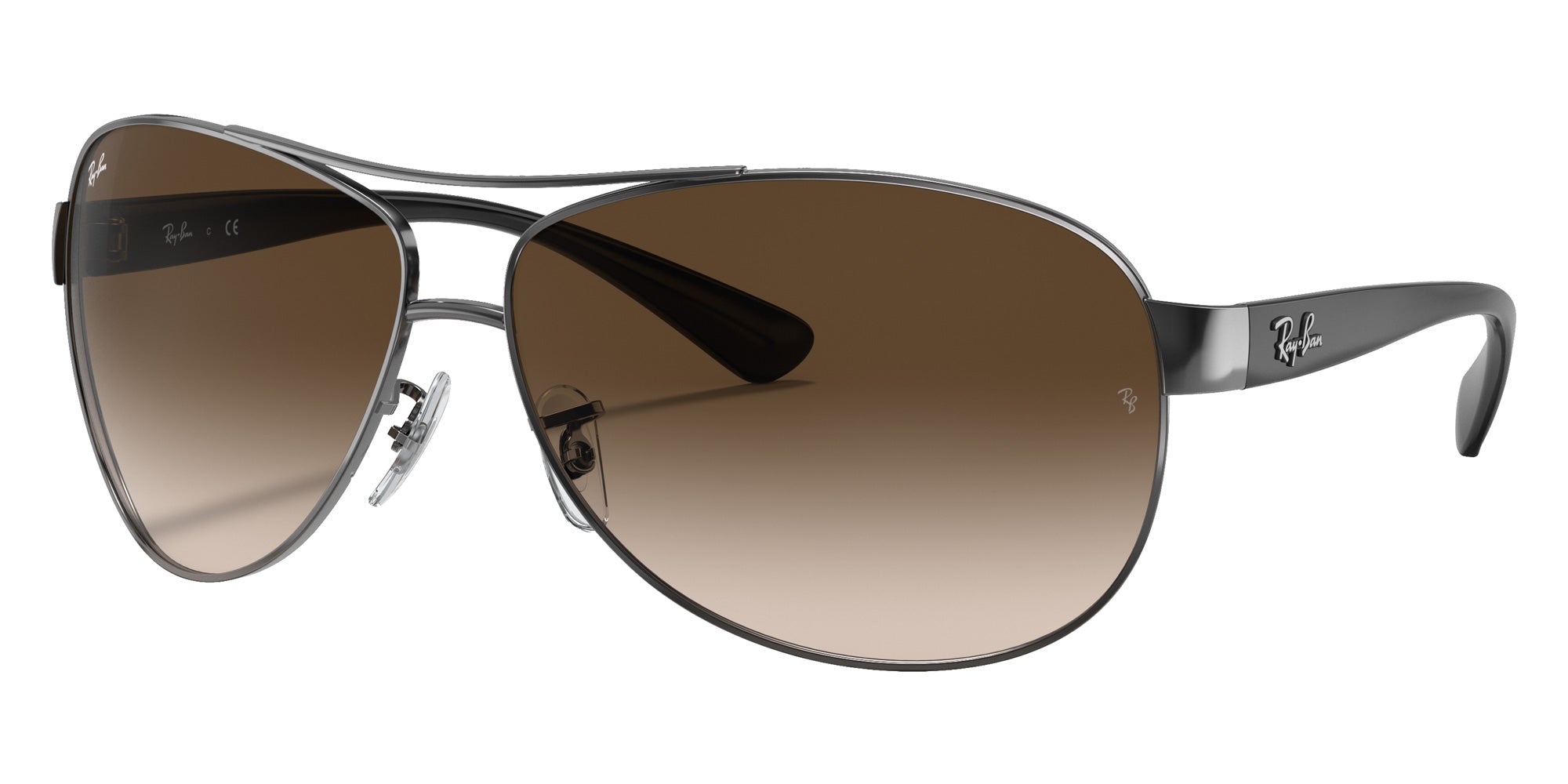 Ray-Ban RB3386 004/13 67 - Gunmetal / Brown Gradient #id:rb338600413_s:102105