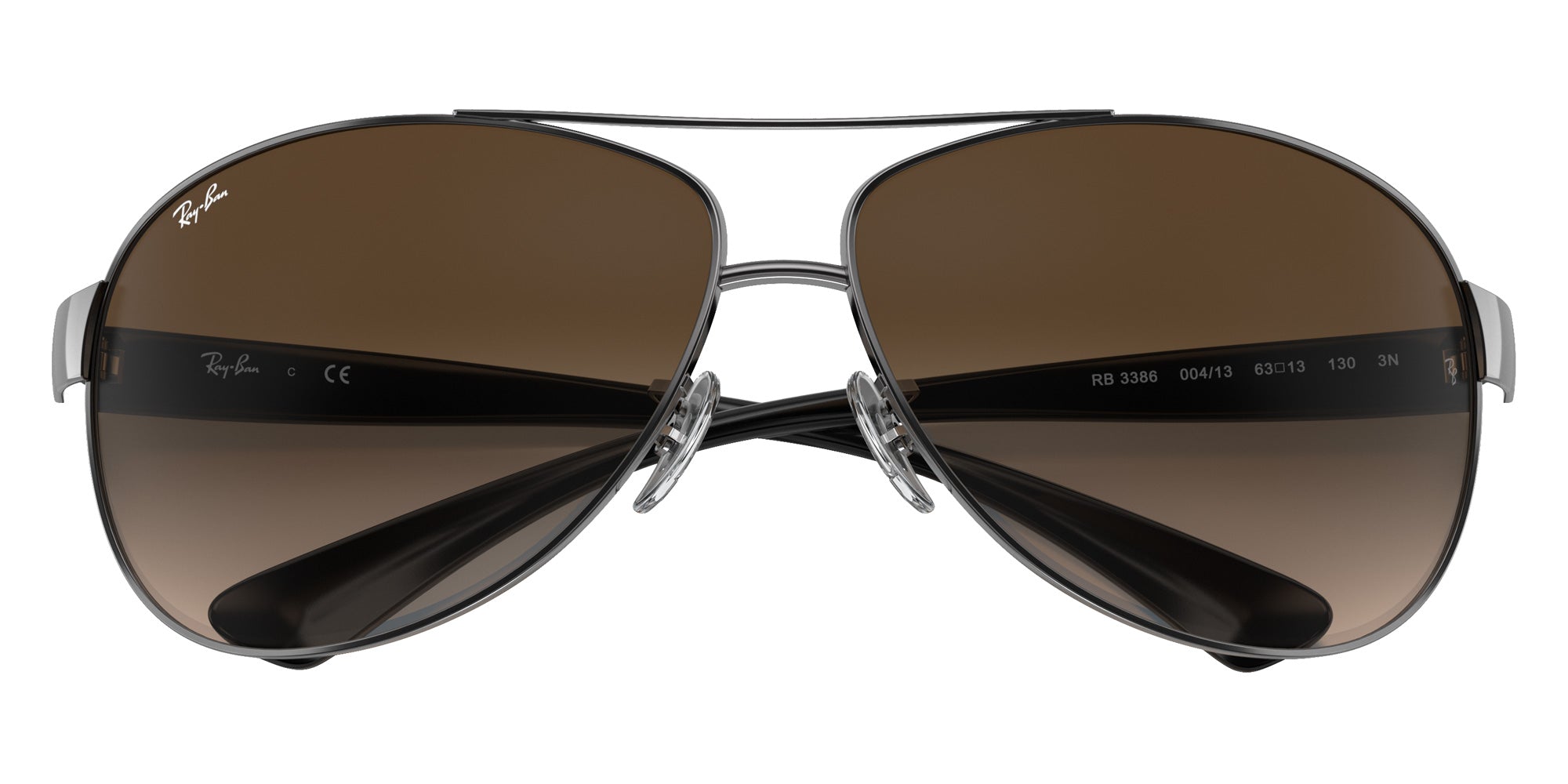 Ray-Ban RB3386 004/13 67 - Gunmetal / Brown Gradient #id:rb338600413_s:102125
