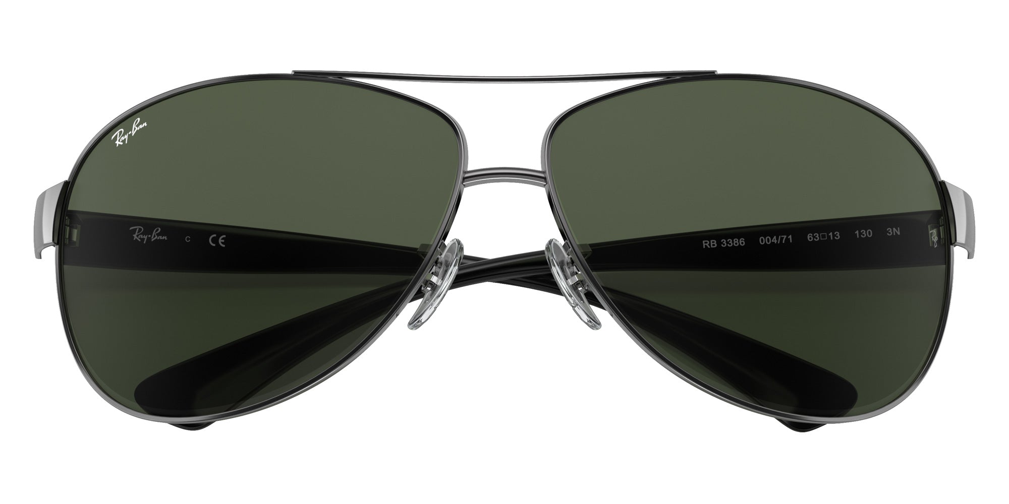 Ray-Ban RB3386 004/71 67 - Gunmetal / Dark Green #id:rb338600471_s:104125