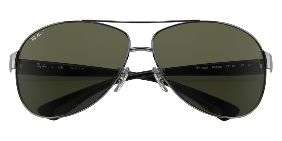 Ray-Ban RB3386 004/9A 63 - Gunmetal / G-15 Green Polarized #id:rb33860049a_s:106125