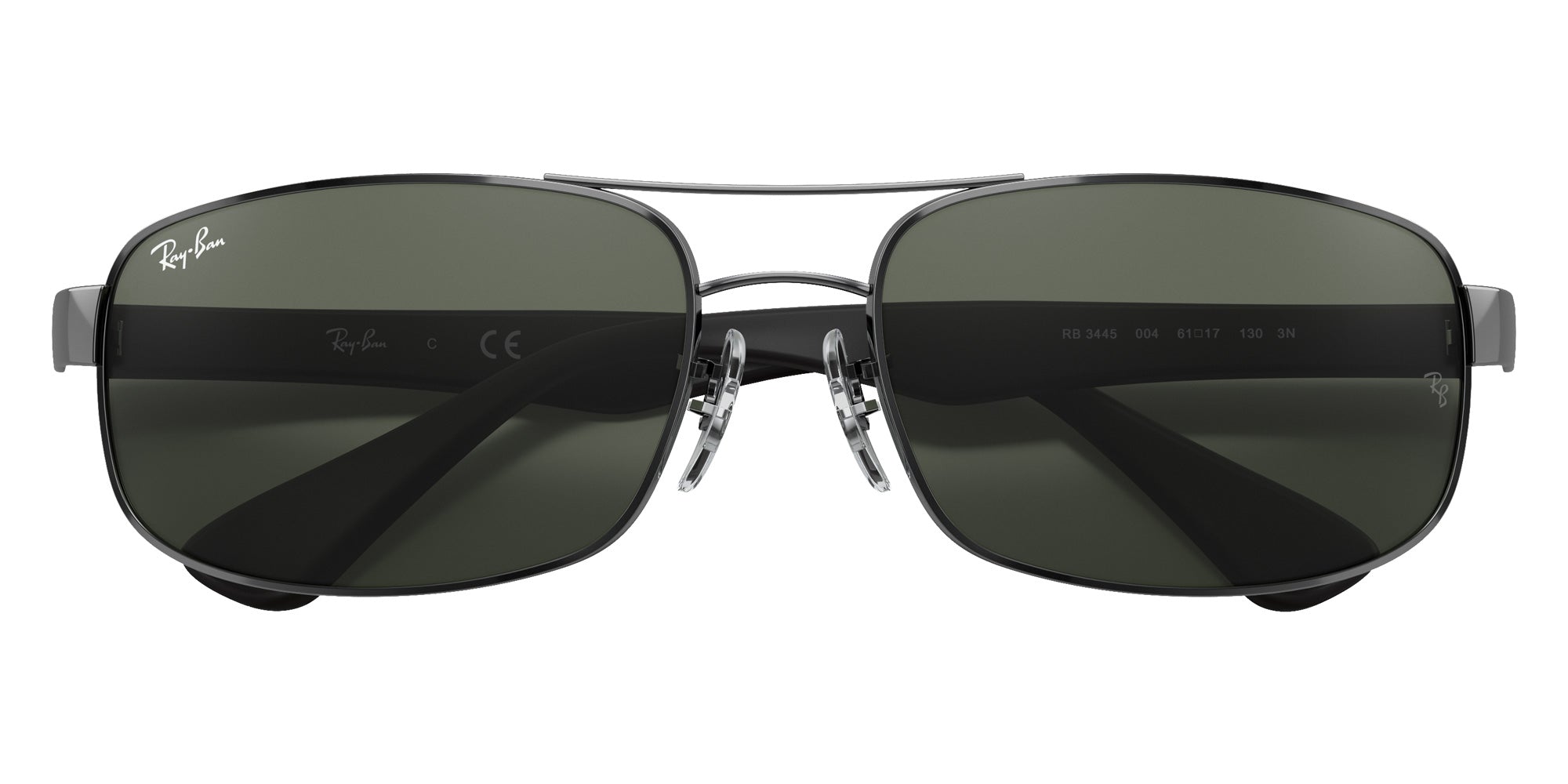 Ray-Ban RB3445 004 64 - Gunmetal / Green Classic G-15 #id:rb3445004_s:100125