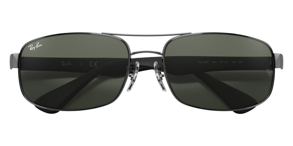 Ray-Ban RB3445 004 64 - Gunmetal / Green Classic G-15 #id:rb3445004_s:100125