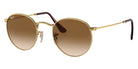 Ray-Ban RB3447 Round Metal 001/51 47 - Gold / Brown #id:rb344700151_s:100105